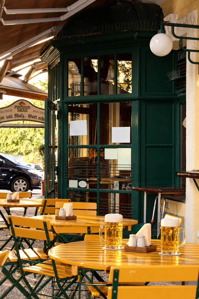 A table outside our restaurant