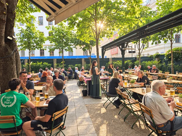 Sunshine in the beer garden